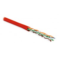 Hyperline UUTP4-C5E-P24-IN-LSZH-RD-100 (100 м) Кабель витая пара
