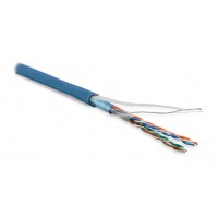 Hyperline FUTP4-C5E-P26-IN-LSZH-BL-100 (100 м) Кабель витая пара, экранированный F/UTP синий