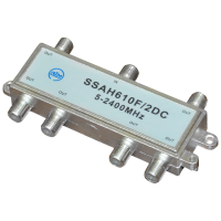 Делитель спутниковый на 6 SSAH 610F/2DC RTM