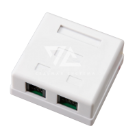 Розетка комбинированная накладная телефон + компьютер RJ-11+RJ-45 Rexant