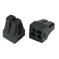 Экспресс-клемма электромонтажная 4 x 2.5 мм2 Rexant, с пастой