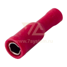 Разъем изолированный круглый (гнездо) VF1.25-156A Rexant, 100 шт/упак