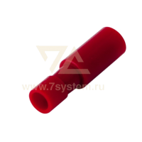 Разъем полностью изолированный круглый (гнездо) AEF1.25-156A Rexant, 100 шт/упак