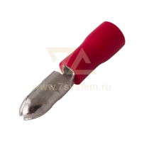 Разъем изолированный круглый (штекер) VM1.25-156 Rexant, 100 шт/упак