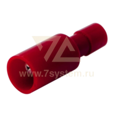 Разъем полностью изолированный круглый (штекер) AEM1.25-156A Rexant, 100 шт/упак