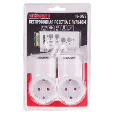 Розетка беспроводная с пультом RX-002 Rexant (пульт + 2 розетки)