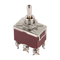 Тумблер двухполюсный 250V 6А (6c) ON-OFF-ON (KN-223)