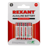 Элемент питания алкалиновый AAA Rexant