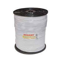 Кабель коаксиальный RG-6U Cu 48 Rexant, белый, 305 м