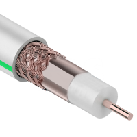 Кабель коаксиальный SAT 703 B Cu/Cu/Cu Rexant, белый, 10 м