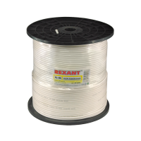 Кабель коаксиальный RG-59U Cu Rexant, белый, 305 м