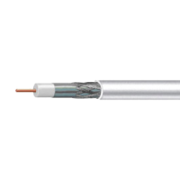 Кабель коаксиальный RG-6 Lumax, белый, 100 м