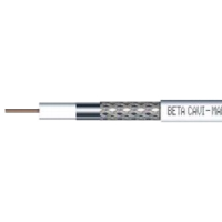 Кабель коаксиальный RG 6BB3 BetaCavi, медь, белый, 100 м