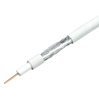 Кабель коаксиальный RG-6U Cadena Light, белый, 100 м