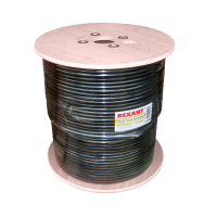 Кабель коаксиальный RG-11U Rexant, полиэтилен, черный, 305 м