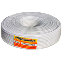 Кабель коаксиальный RG-6U Proconnect, d=0.75 мм, белый, 100 м