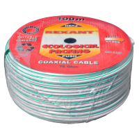 Кабель коаксиальный SAT 703 B Cu/Cu Rexant, белый, 100 м