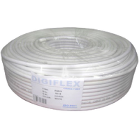 Кабель коаксиальный RG-6UW Digiflex, белый, 100 м