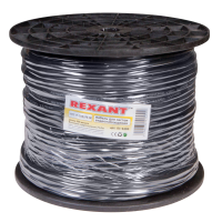 Кабель видеонаблюдения D=8 мм + 2 x 0.75 мм Rexant, наружный, 200 м