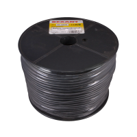 Кабель микрофонный 2 x 0.25 мм Rexant, черный, 100 м