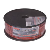 Кабель акустический RED-BLACK 2 х 0.75 мм Proconnect, 100 м