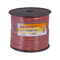 Кабель акустический RED-BLACK 2 х 1.5 мм Rexant, 100 м
