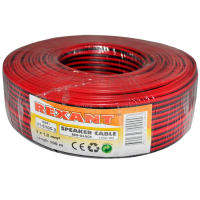 Кабель акустический RED-BLACK 2 х 1.0 мм Rexant, 100 м