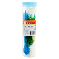 Набор хомутов HX-1 Rexant, цветные, 200 шт/упак