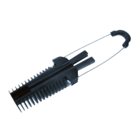 Зажим анкерный натяжной AC35L 260 Telenco, d=3-6 мм, 3 кН