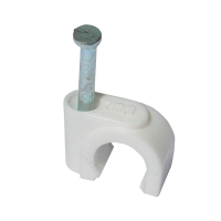 Крепеж кабеля круглый 6 мм NC-1N RTM, RG-59/RG-6, 100 шт