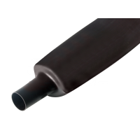 Термоусадочная трубка 60.0 мм / 30.0 мм Rexant, черная, 1 м