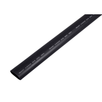 Термоусадочная трубка 24.0 мм / 8.0 мм Rexant, черная, 1 м