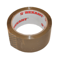 Скотч упаковочный 48 мм x 66 м Rexant, 50 мкм, коричневый