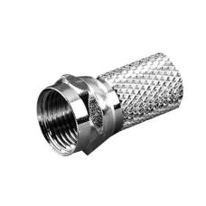 Разъем F(штекер) резьбовой на RG6 RIPO, 100 шт/упак