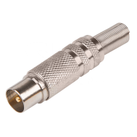 Разъем ТВ(штекер) Никель Rexant, с пружиной