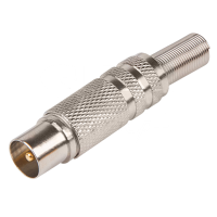 Разъем ТВ(штекер) Никель Proconnect, с пружиной