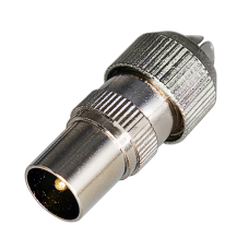 Разъем ТВ(штекер) зажимной на RG6 Орех Rexant