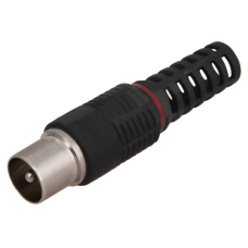 Разъем ТВ(штекер) без пайки Proconnect, черный
