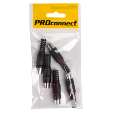 Разъем ТВ(штекер) без пайки Proconnect, черный, 5 шт/упак