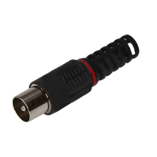 Разъем ТВ(штекер) без пайки Rexant, черный