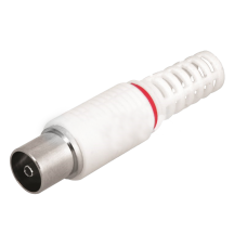 Разъем ТВ(гнездо) без пайки Rexant, белый