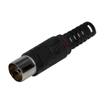 Разъем ТВ(гнездо) без пайки Rexant, черный