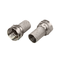 Разъем F(штекер) резьбовой на RG6 Proconnect, 100 шт/упак