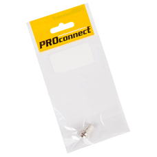 Разъем F(штекер) резьбовой на RG6 Proconnect, 1 шт/упак