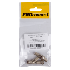 Разъем F(штекер) резьбовой на RG6 Proconnect, 5 шт/упак
