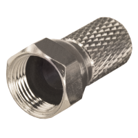 Разъем F(штекер) резьбовой на RG-6 Rexant, с резиновым уплотнителем, 100 шт/упак