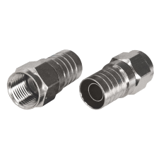 Разъем F(штекер) обжимной на RG6 Rexant, 100 шт/упак