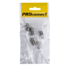 Переходник F(гнездо) - F(гнездо) Proconnect, без кольца, 5 шт/упак