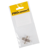 Переходник F(4 гнезда) F-тройник Proconnect, 1 шт/упак