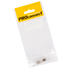 Переходник F(гнездо) - ТВ(гнездо) с кольцом Proconnect, 1 шт/упак